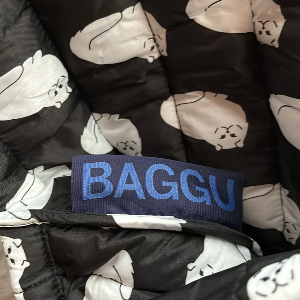 BAGGU Cat Print Puffy Laptop Sleeve NWOT - Picture 7 of 9